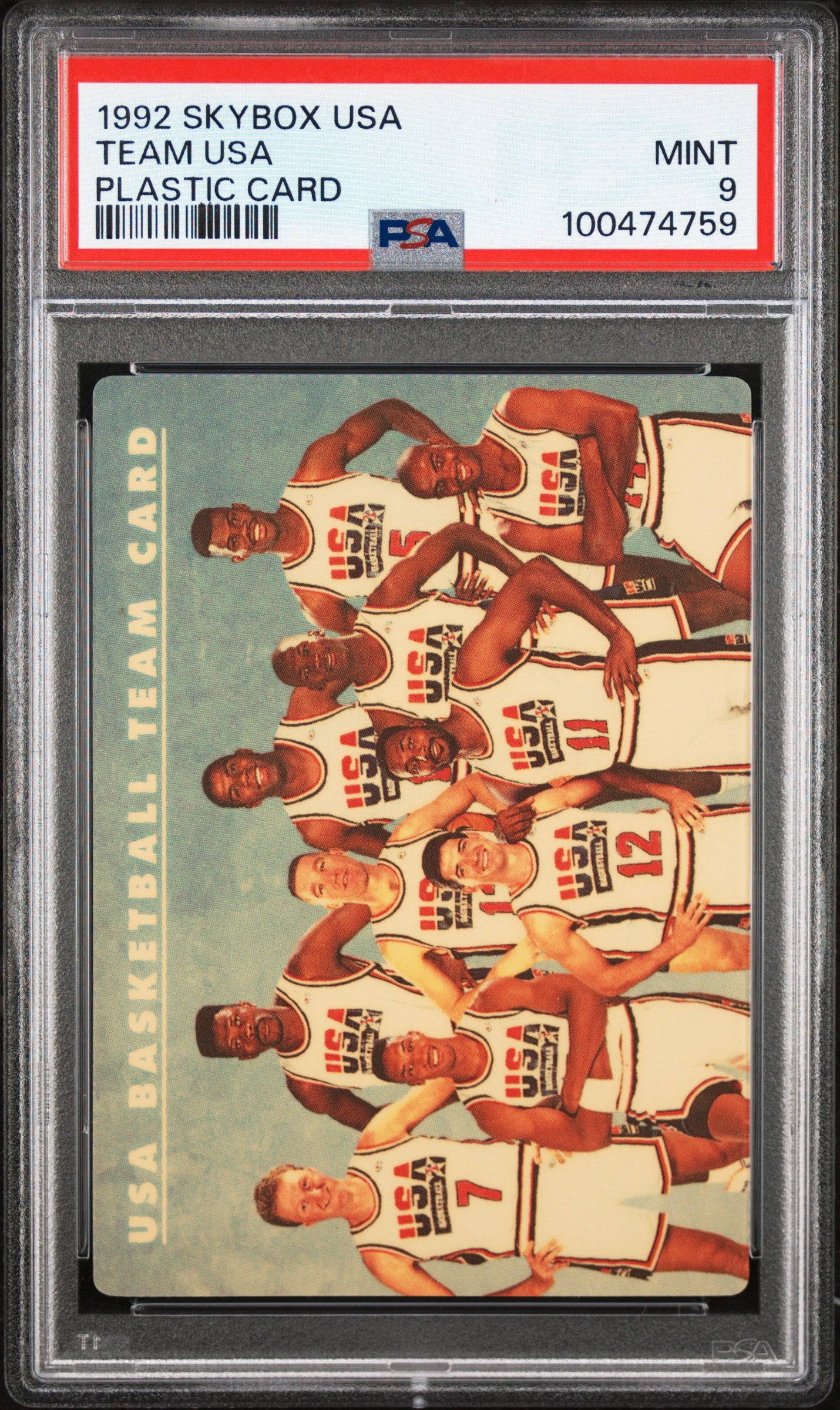 1992 Skybox #NNO Team USA USA Basketball PSA 9