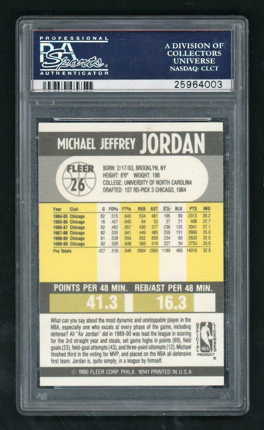 1990 Fleer Michael Jordan #26 PSA 9