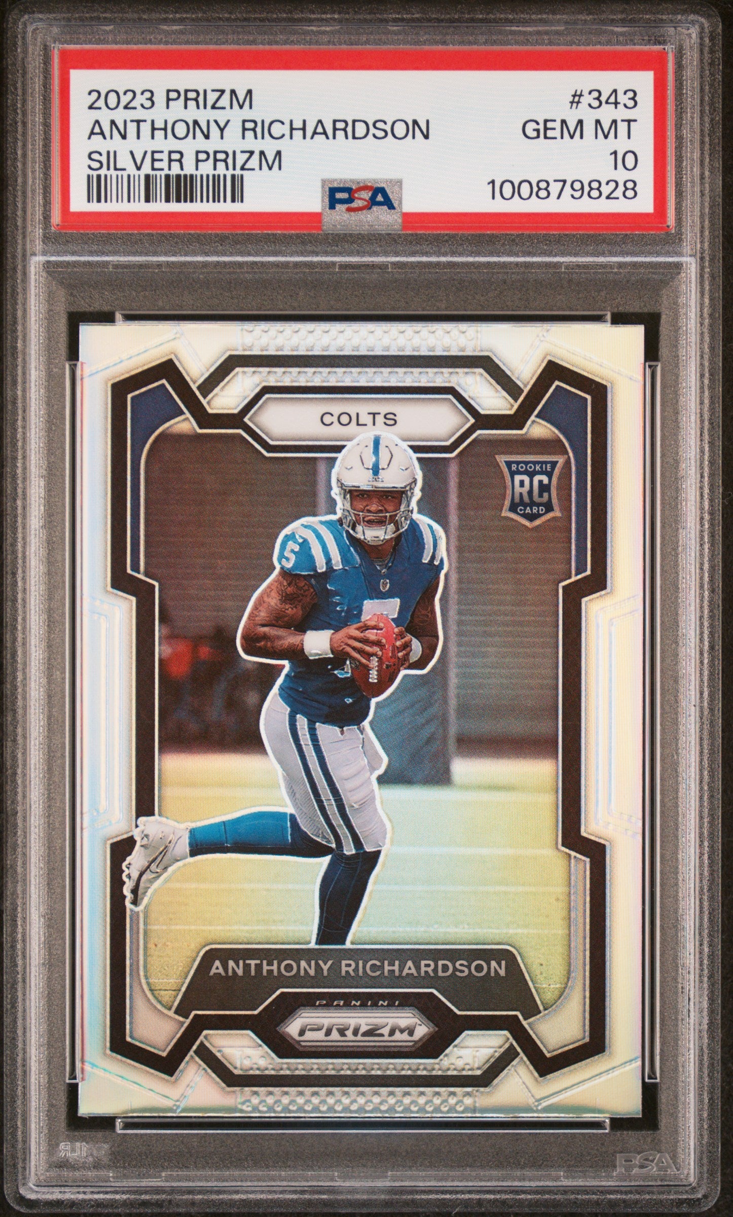 2023 Panini Prizm Silver Prizm Anthony Richardson #343 RC PSA 10