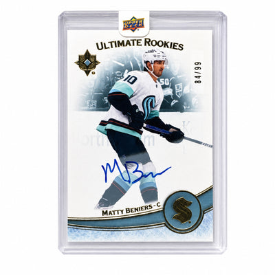 2022-23 Upper Deck Ultimate Collection Matty Beniers Ultimate Rookies Auto #191 /99