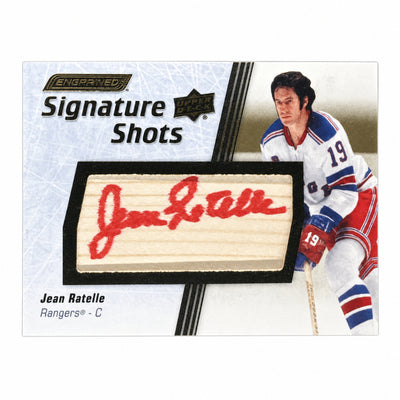 2025 Upper Deck Engrained Signature Shots Jean Ratelle Auto #SS-JR