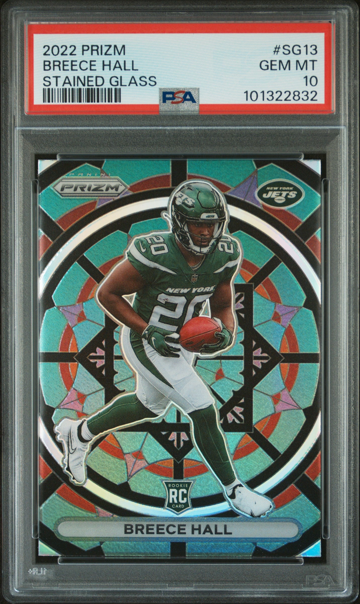 2022 Prizm Stained Glass Breece Hall #SG13 RC PSA 10