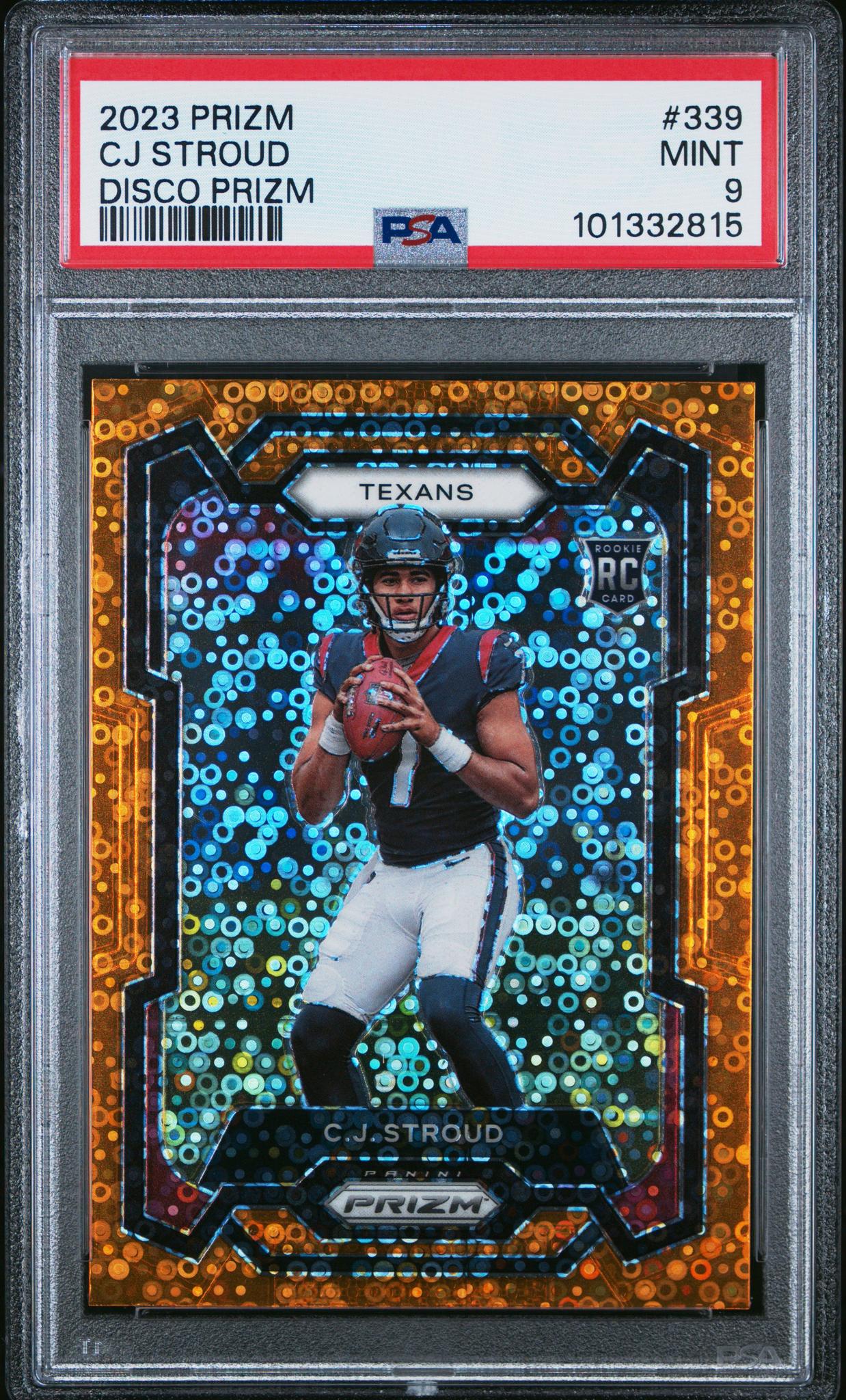 2023 Panini Prizm Disco Prizm C.J. Stroud #339 RC PSA 9