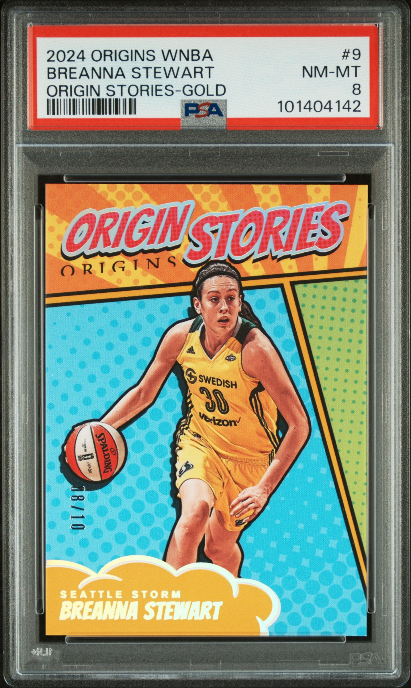 2024 Panini Origins WNBA Origin Stories Breanna Stewart #9 /10 PSA 8