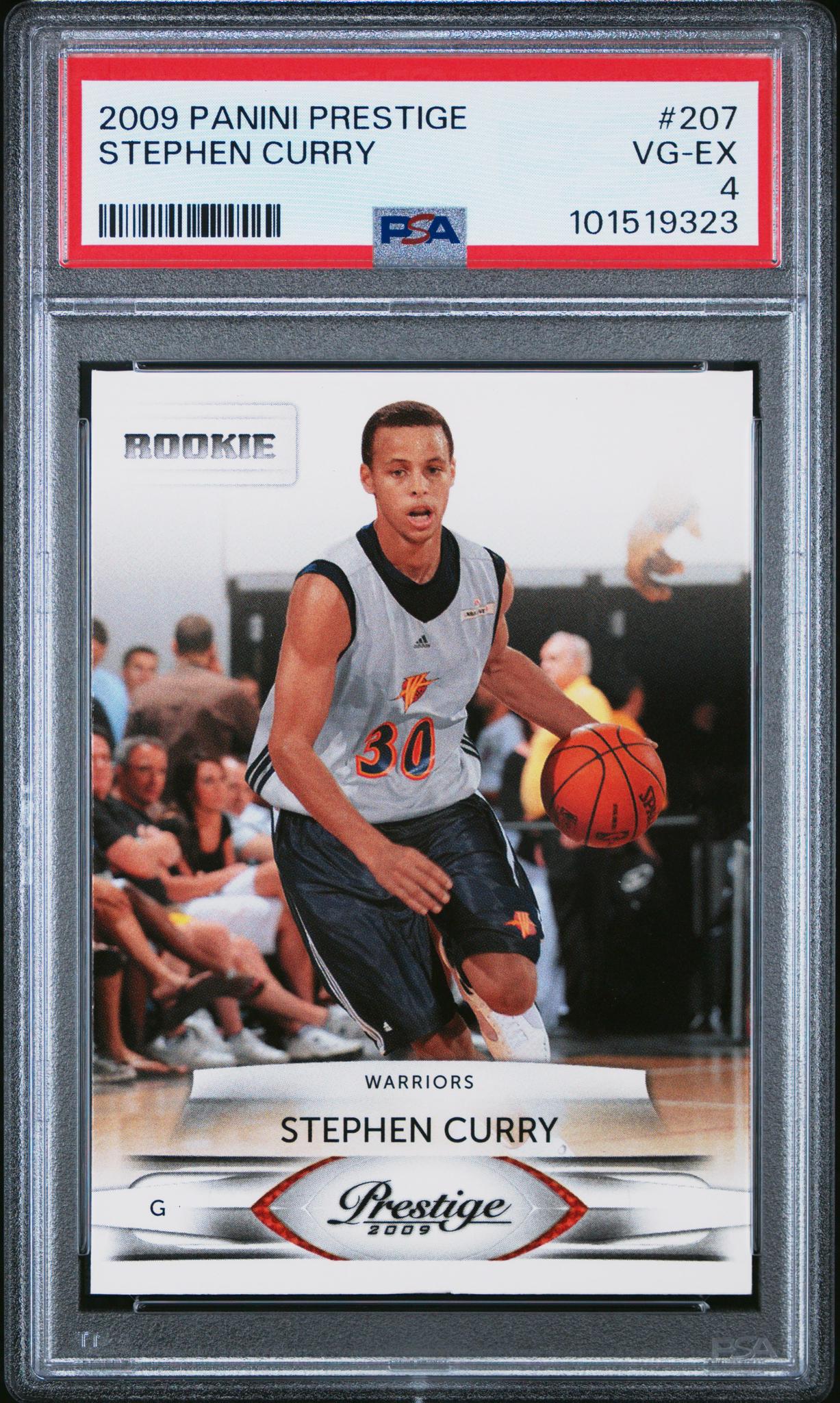 2009 Panini Prestige Stephen Curry #207 RC PSA 4