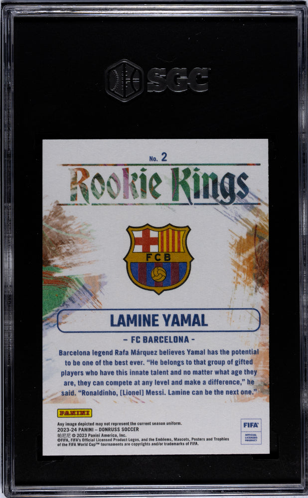 2023 Donruss #2 Lamine Yamal Rookie Kings SGC 9.5