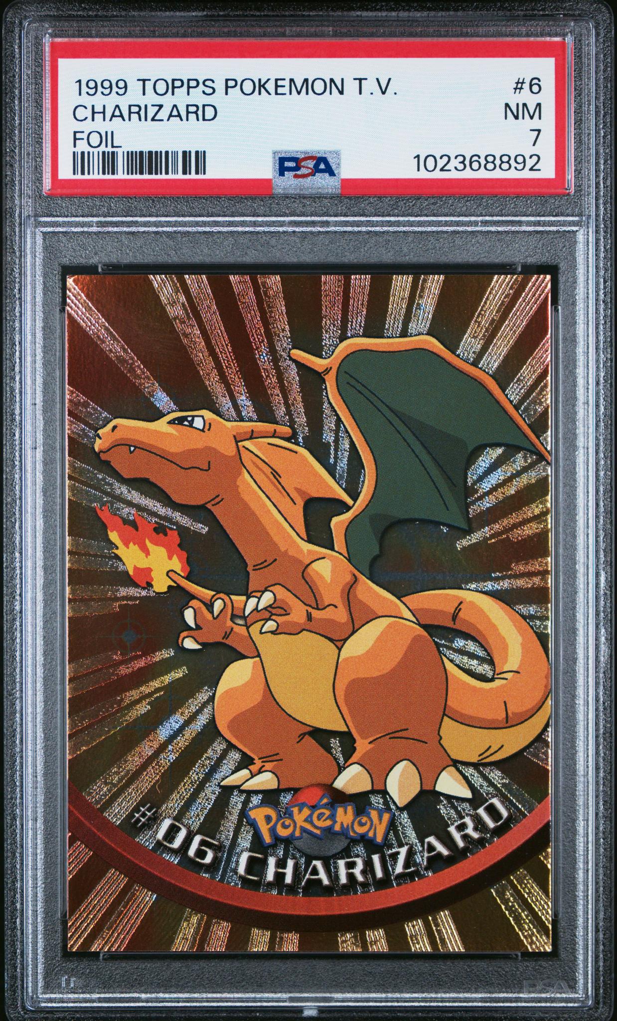 1999 Pokemon T.V. #6 Charizard PSA 7