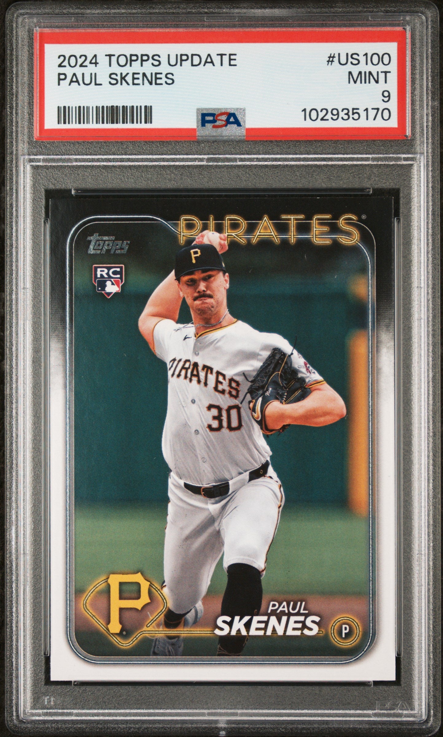 2024 Topps Update Paul Skenes #US100 PSA 9