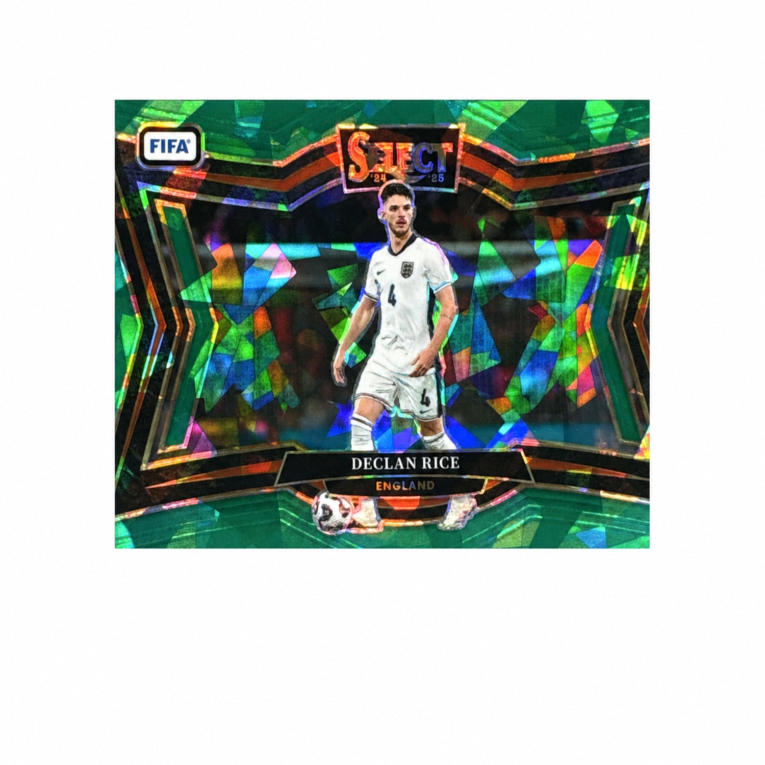 2024 Panini Select FIFA Declan Rice #205 Green Ice Field Level