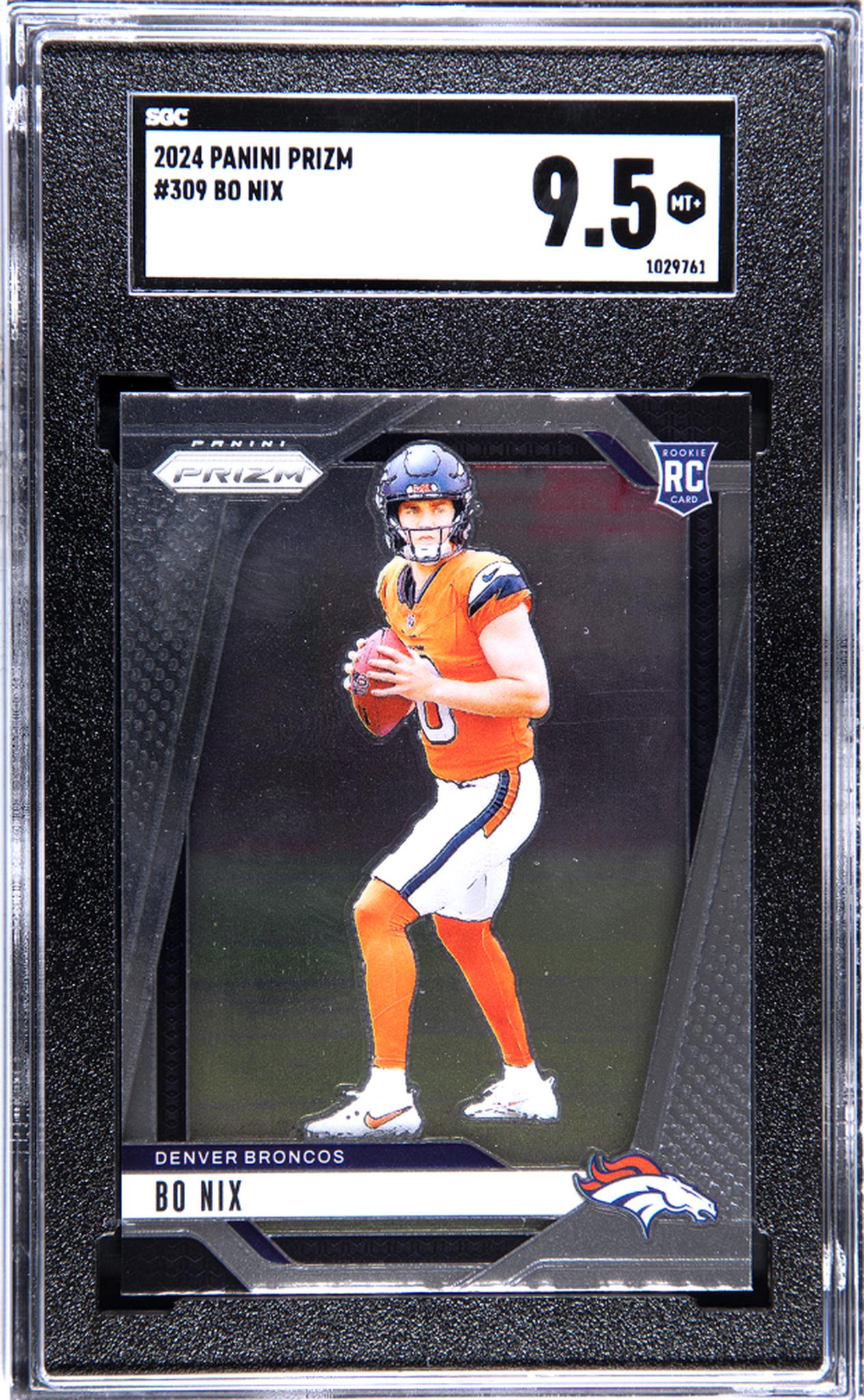 2024 Panini Prizm Bo Nix #309 RC SGC 9.5