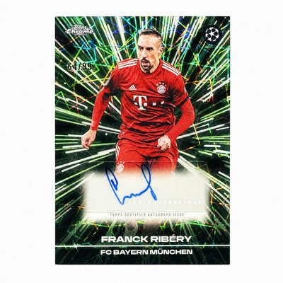 2025 Topps Chrome Franck Ribéry Black Lazer Auto #BLA-FB /99