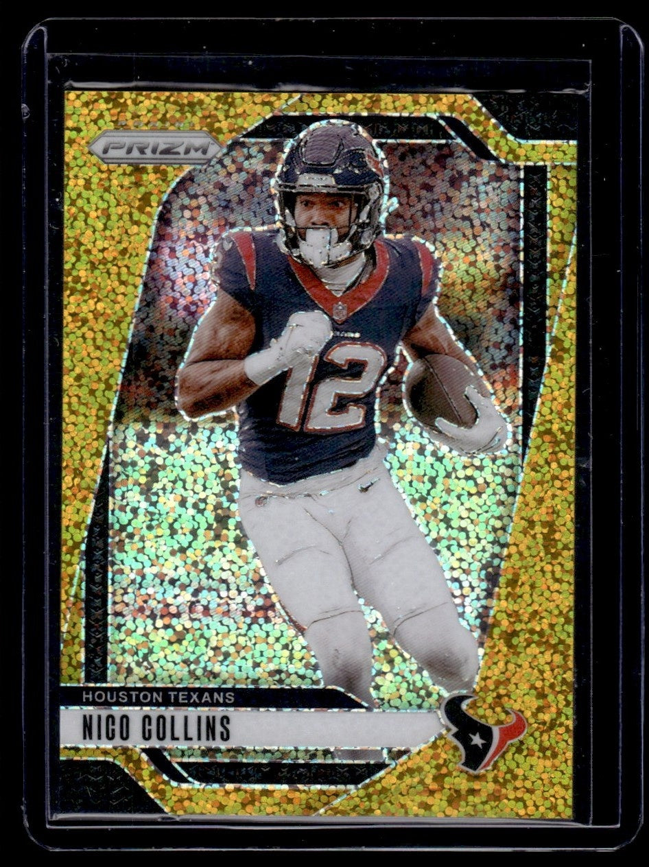 2024 Panini Prizm No Huddle Gold Disco Nico Collins #113 /24