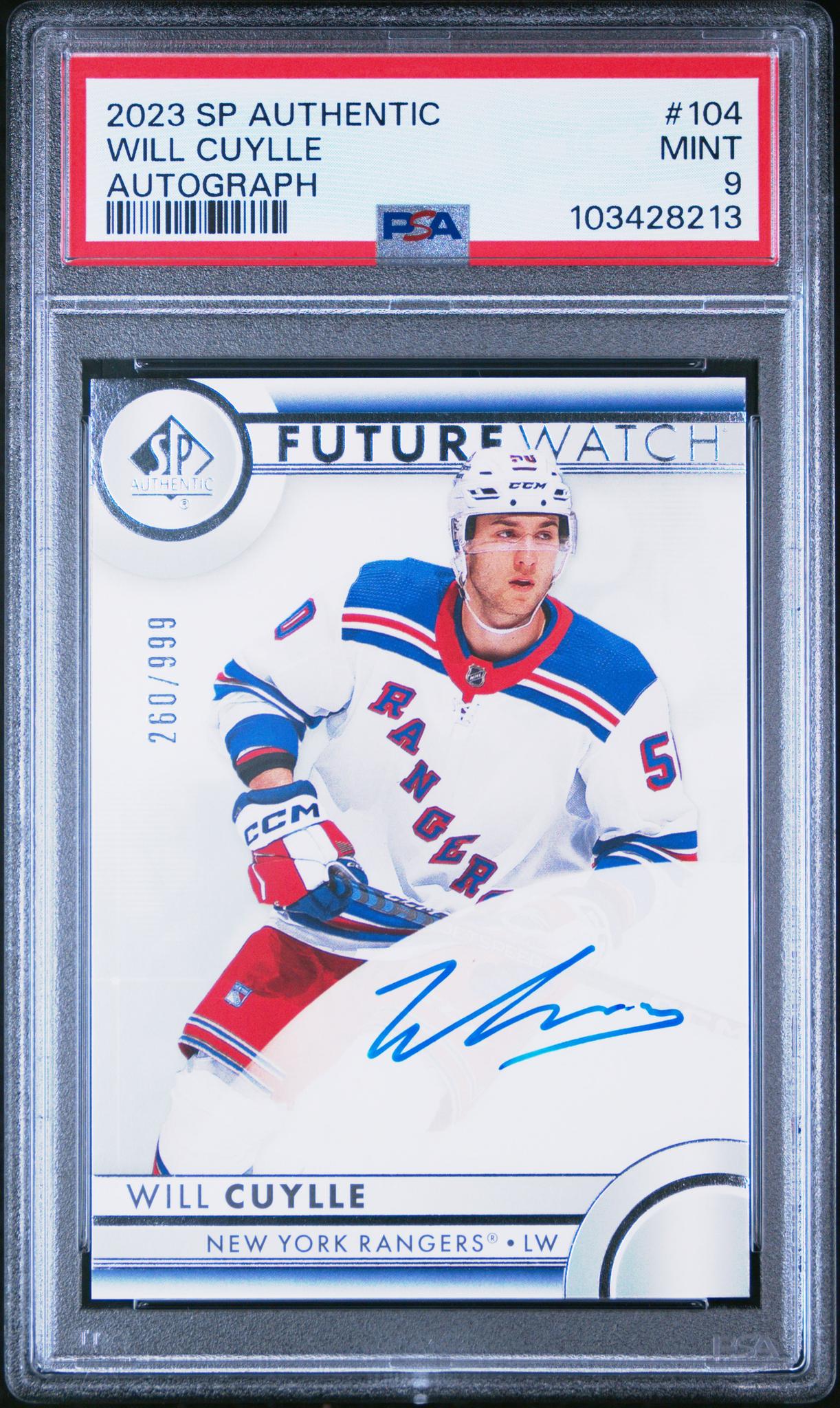 2023 SP Authentic Will Cuylle #104 /999 PSA 9