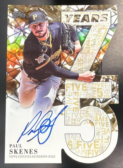2026 Topps 75 Years of Topps Paul Skenes Auto #75YA-PS /50
