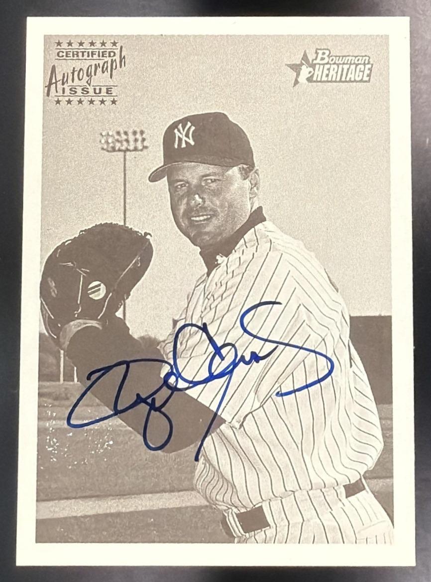 2001 Bowman Heritage Roger Clemens #BHA-RC Auto Yankees