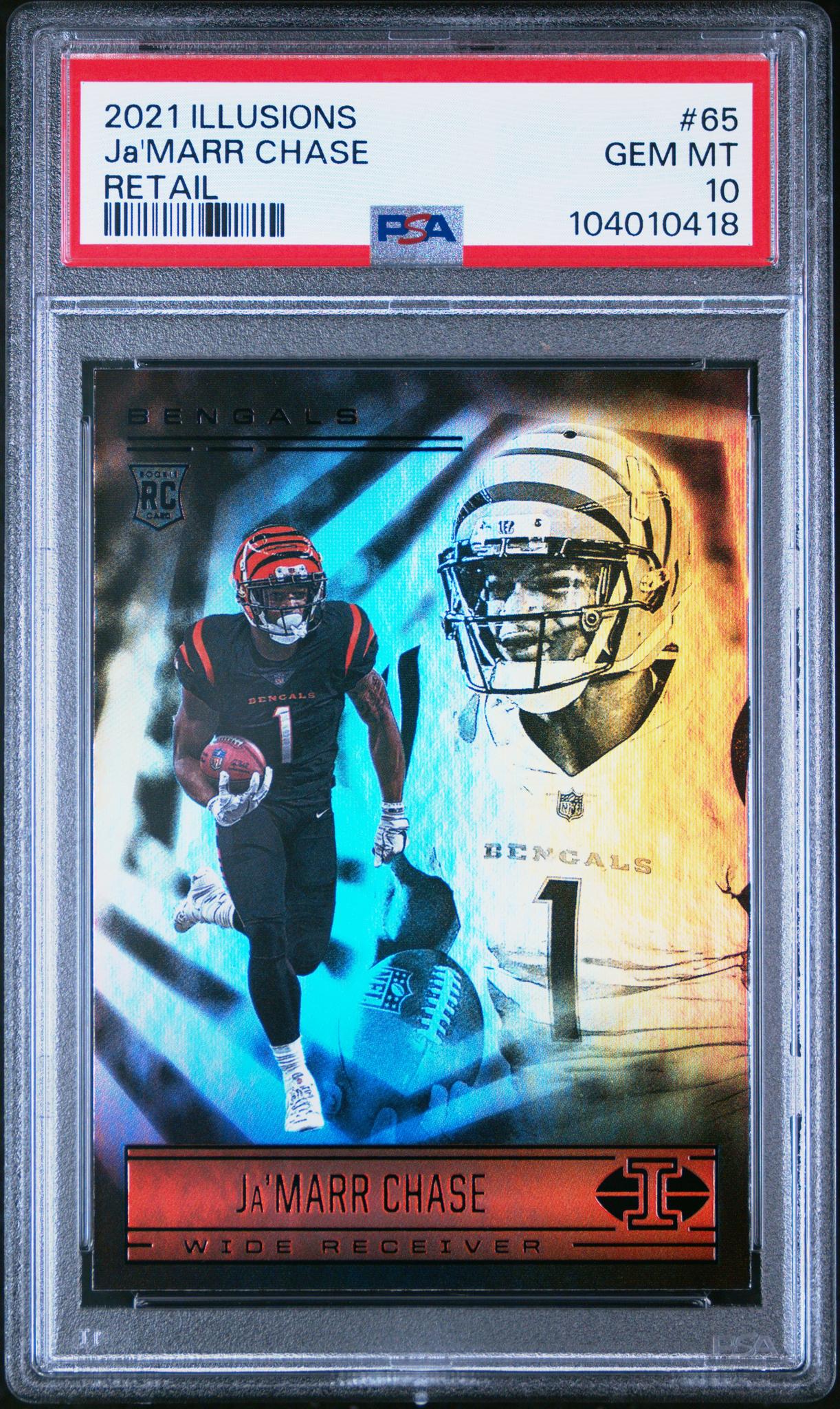 2021 Panini Illusions Retail Ja'Marr Chase #65 PSA 10