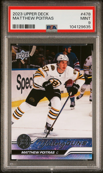 2023 Upper Deck Matthew Poitras #478 PSA 9