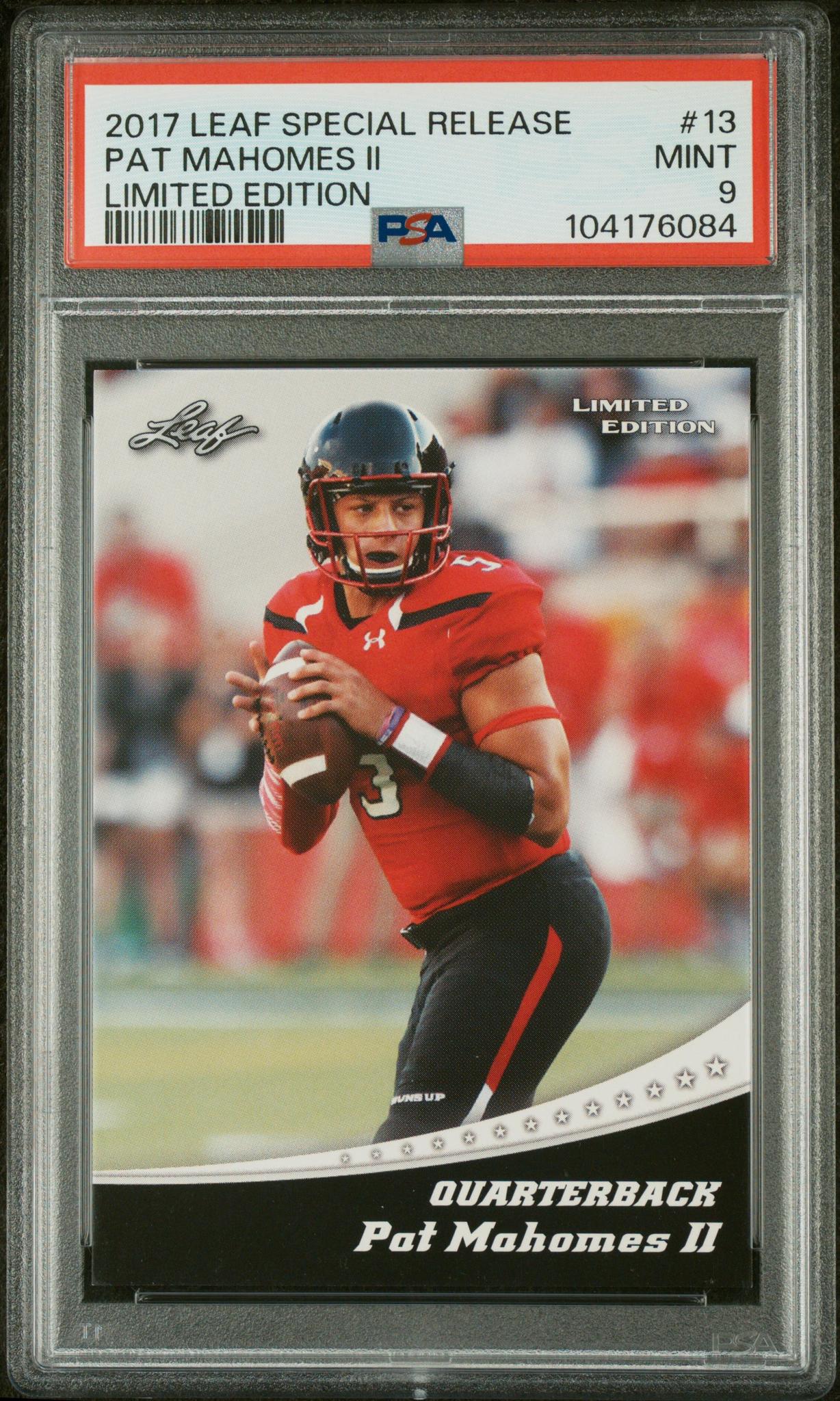 2017 Leaf Special Release #13 Patrick Mahomes II Limited Edition PSA 9