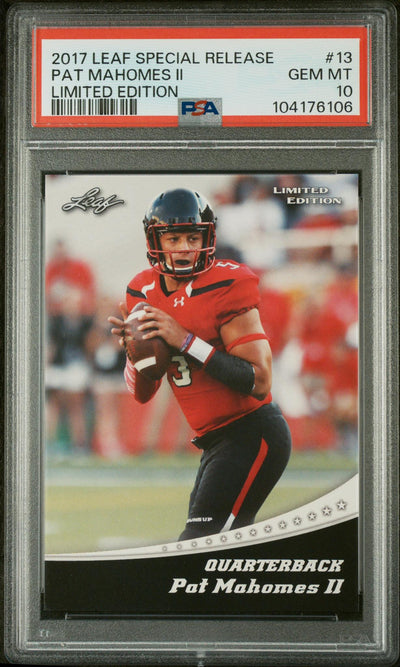 2017 Leaf Special Release Limited Edition Patrick Mahomes II #13 PSA 10