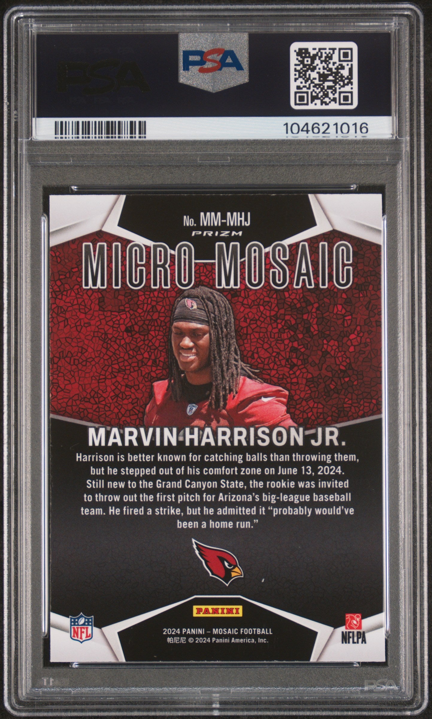 2024 Mosaic Micro Mosaic Marvin Harrison Jr. #5 PSA 10