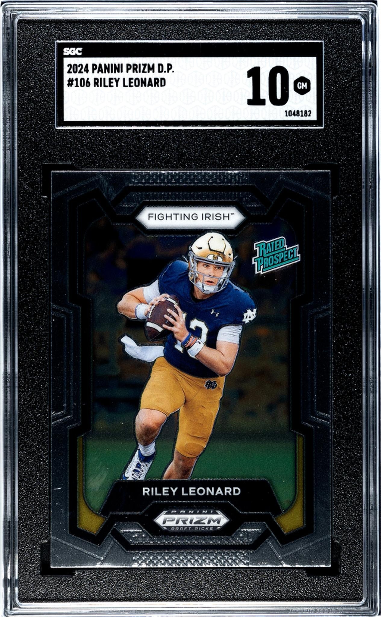 2024 Panini Prizm Draft Picks #106 Riley Leonard SGC 10