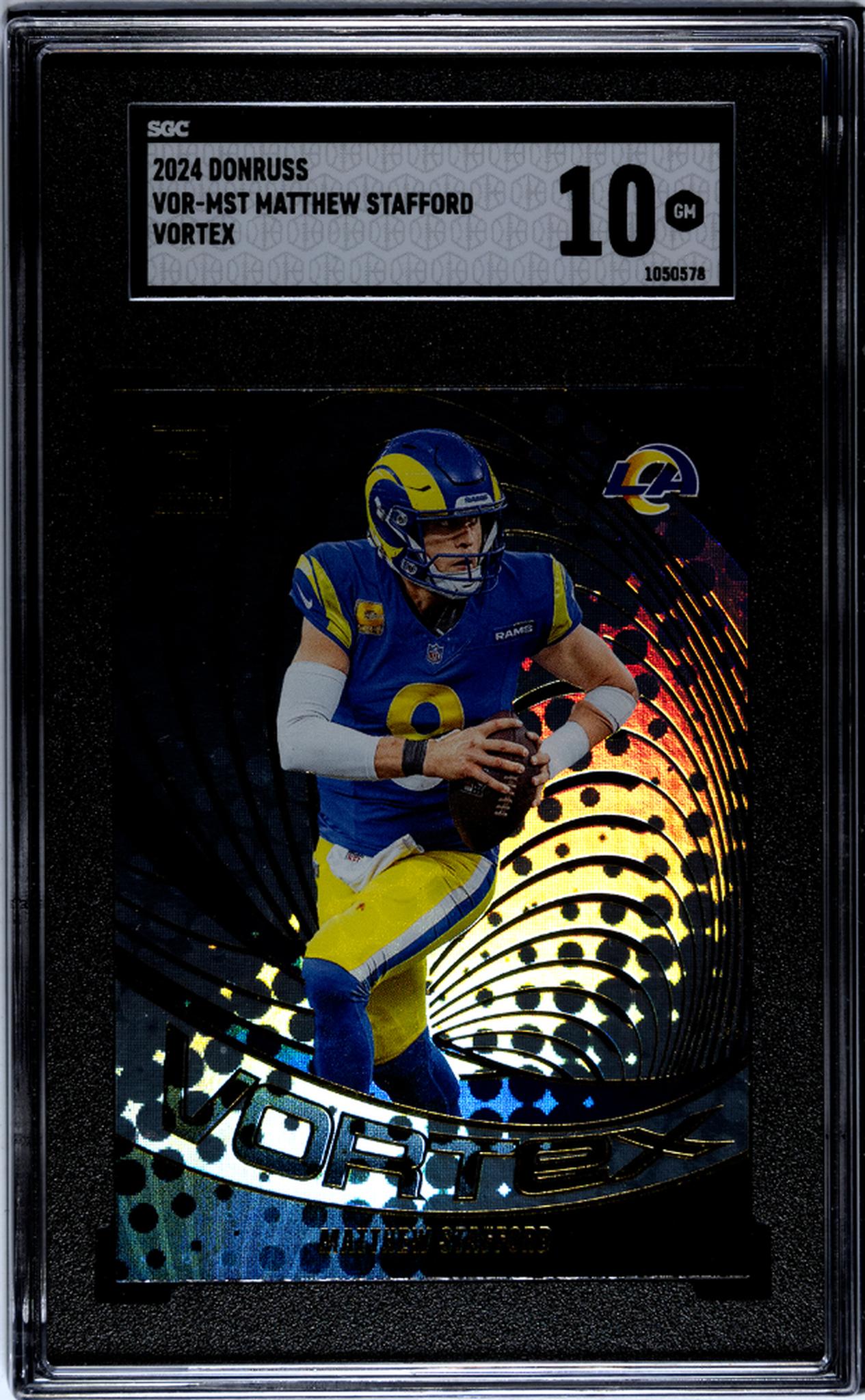 2024 Donruss Vortex Matthew Stafford #VOR-MST SGC 10