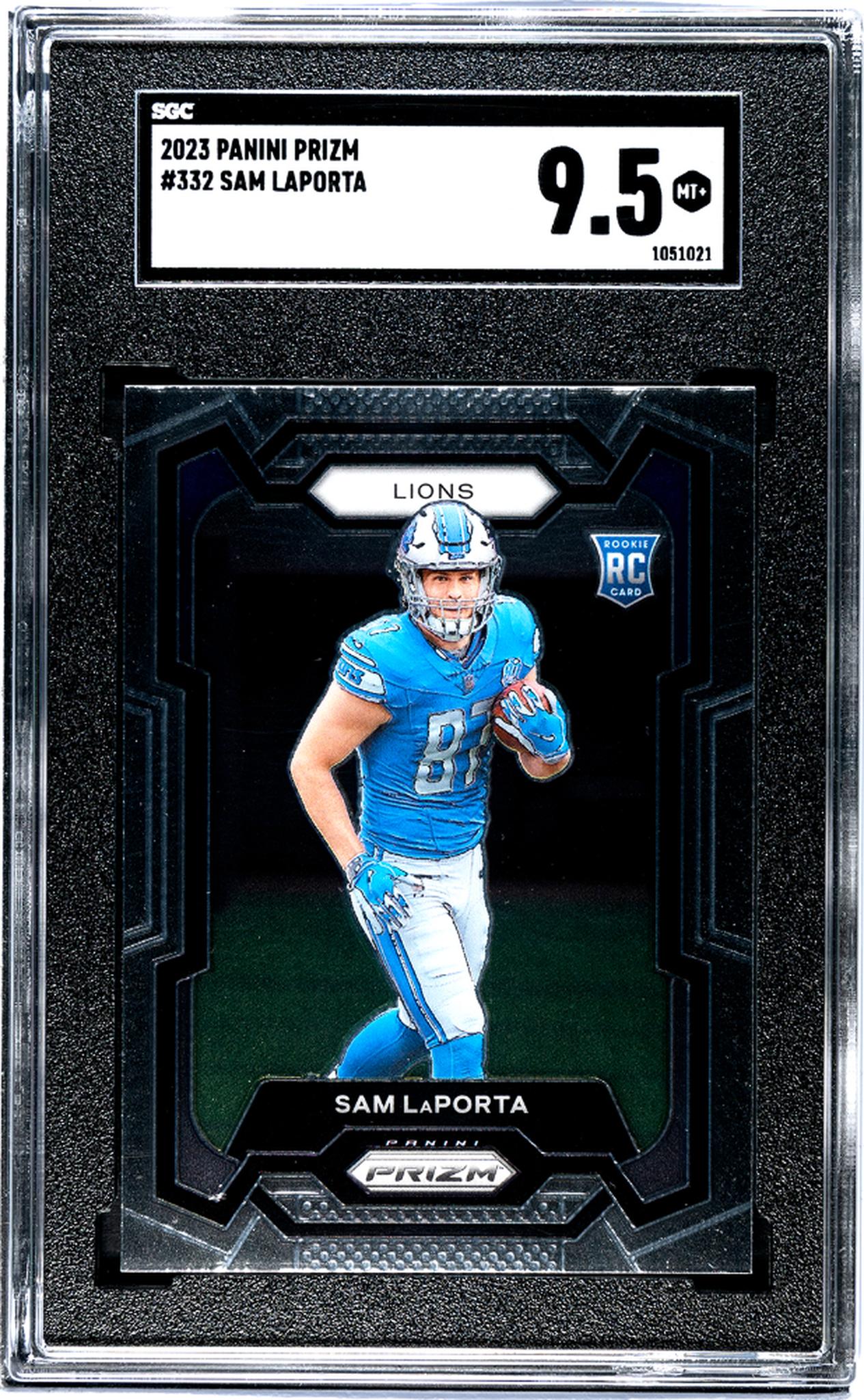 2023 Panini Prizm #332 Sam Laporta SGC 9.5