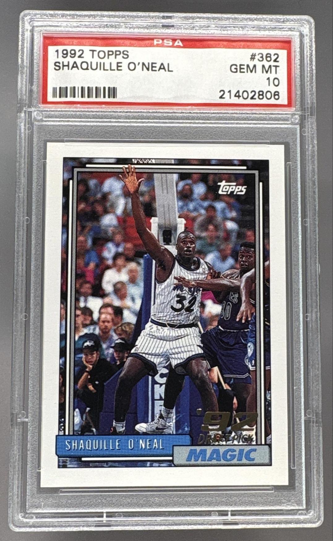 1992 Topps Shaquille O'Neal #362 PSA 10