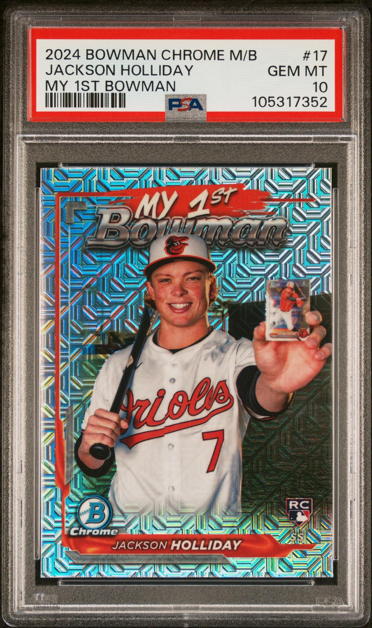 2024 Bowman Chrome #M1B-17 Jackson Holliday My 1st Bowman PSA 10