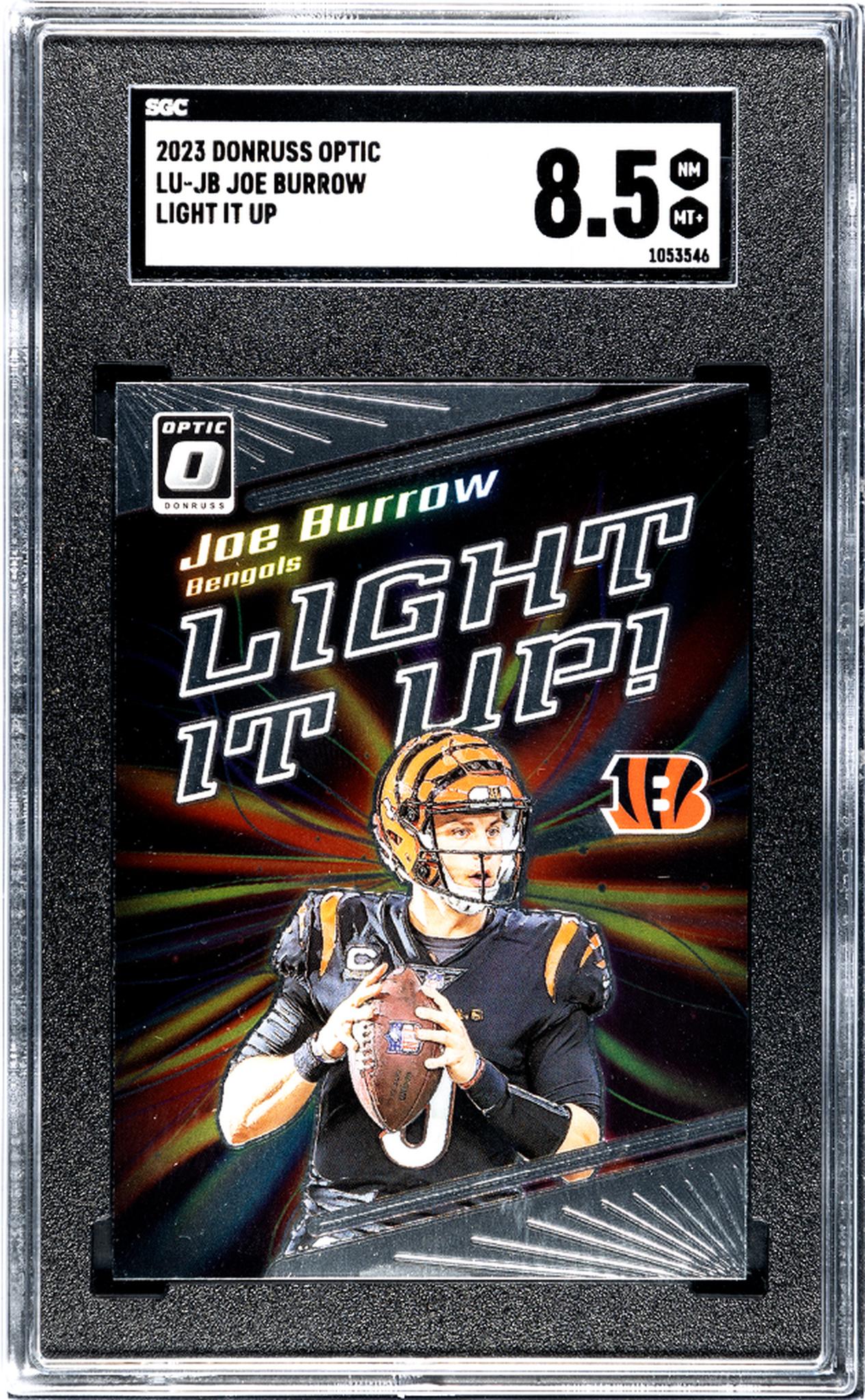 2023 Panini Donruss Optic #LU-JB Joe Burrow Light It Up   SGC 8.5