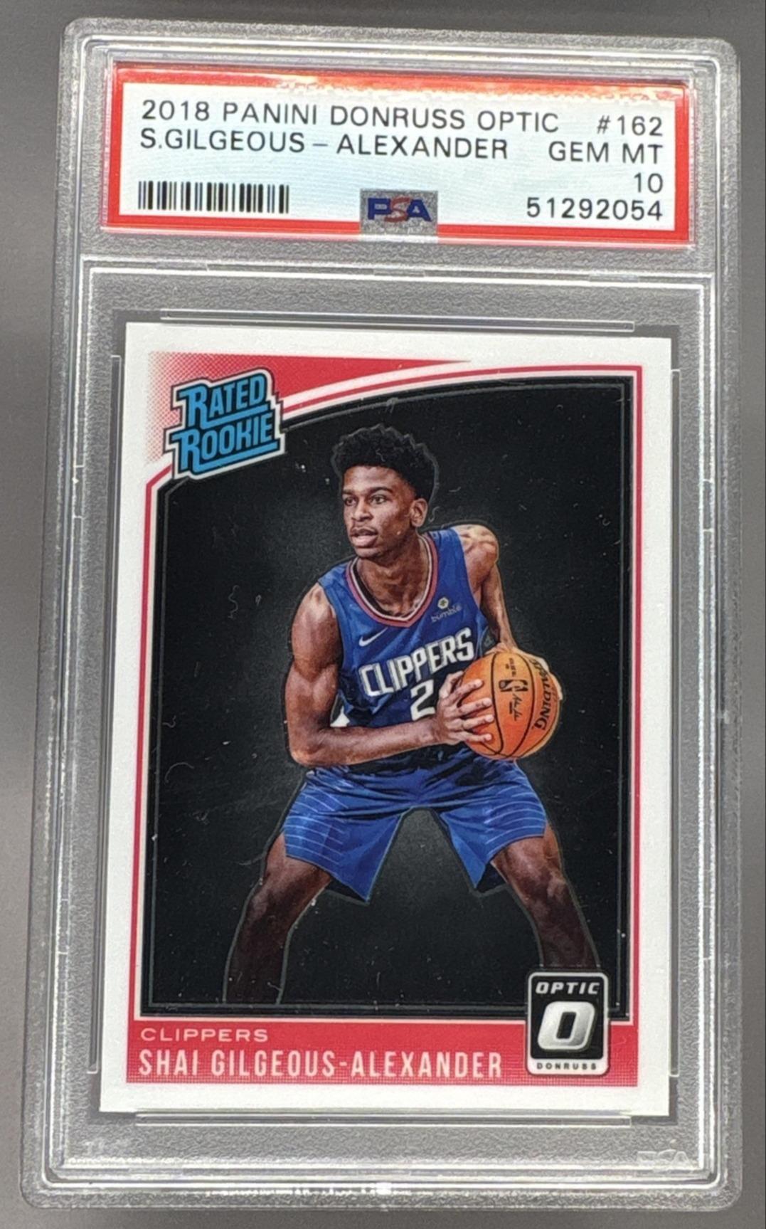2018 Donruss Optic Rated Rookie Shai Gilgeous-Alexander #162 PSA 10