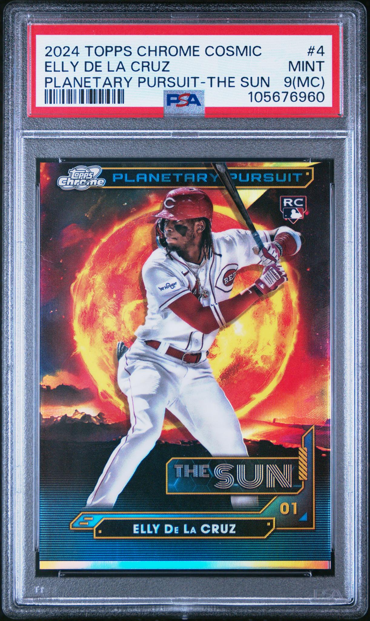 2024 Topps Chrome Cosmic Elly De La Cruz #4 PSA 9 RC