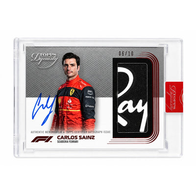 2022 Topps Dynasty Carlos Sainz Auto Patch #DAP-CSII /10