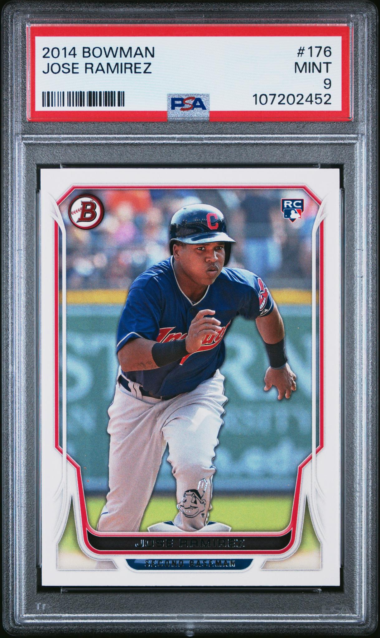 2014 Topps Bowman Jose Ramirez #176 RC PSA 9