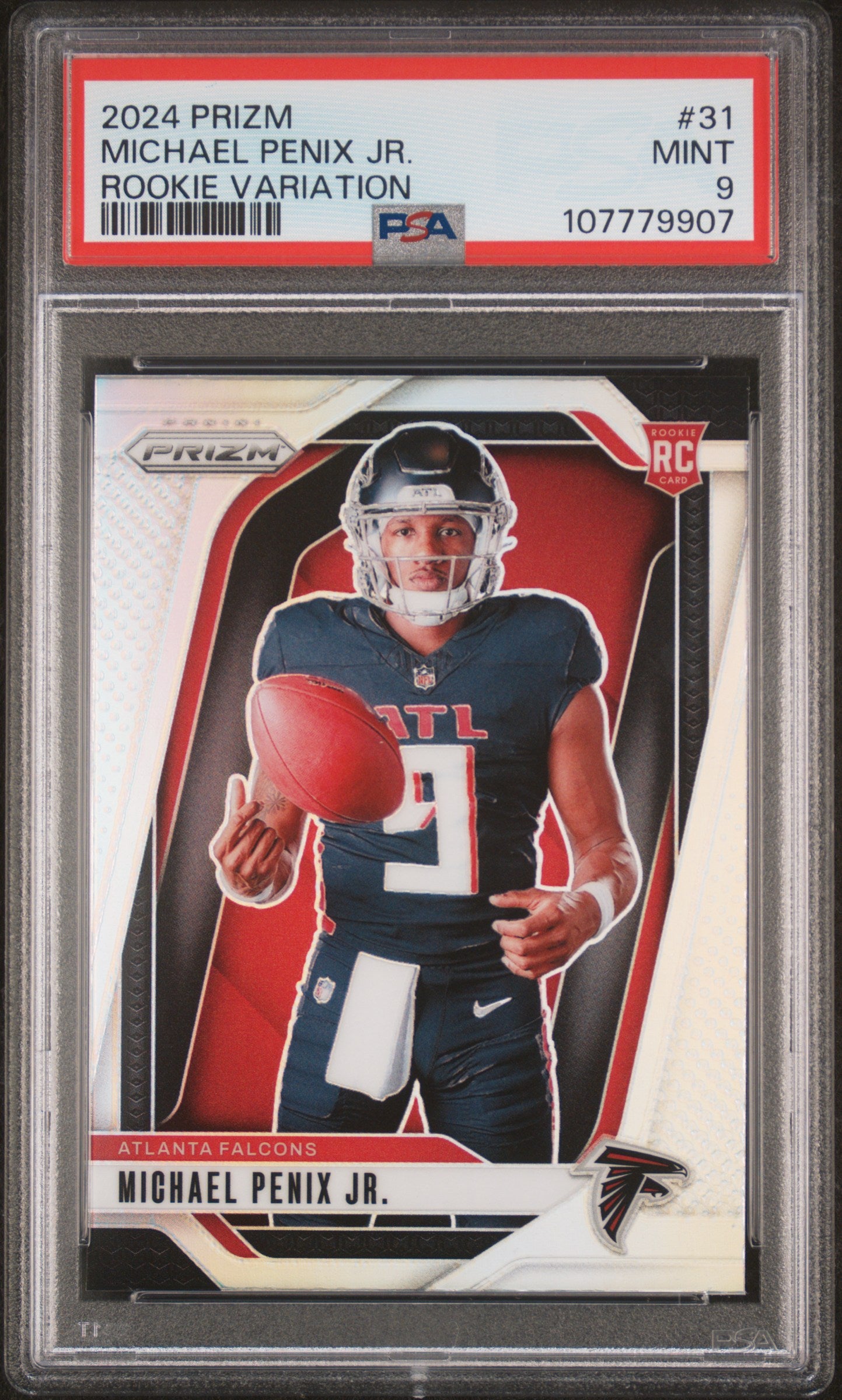 2024 Panini Prizm Rookie Variation Michael Penix Jr. #31 PSA 9
