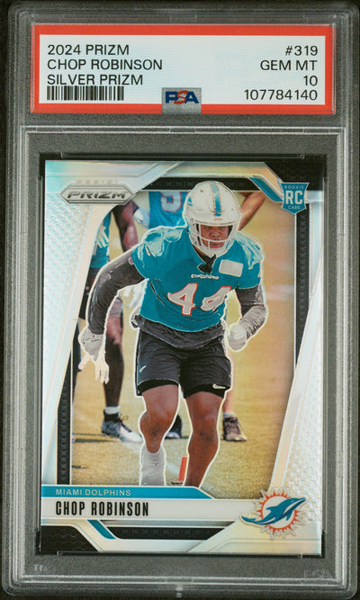 2024 Prizm Chop Robinson #319 Silver Prizm PSA 10