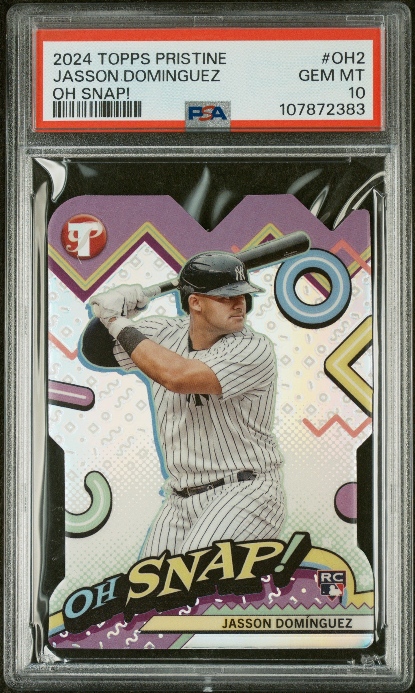 2024 Topps Pristine Oh Snap! Jasson Dominguez #OH-2 RC PSA 10