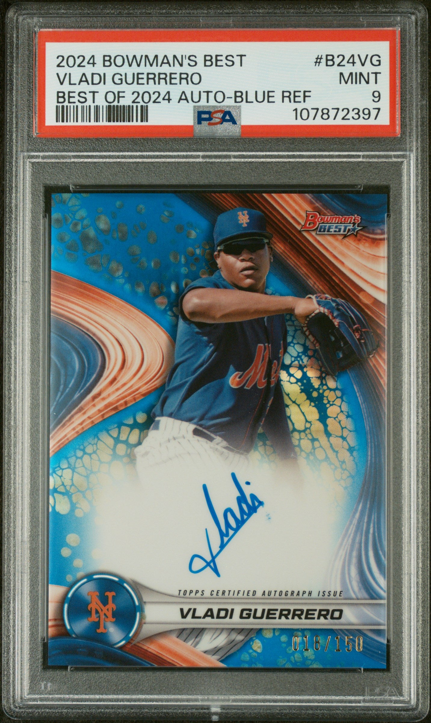 2024 Bowman's Best #B24VG Vladi Guerrero Best of 2024 /150 PSA 9