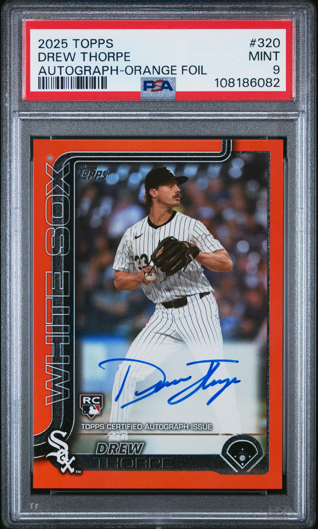 2025 Topps #320 Drew Thorpe /25 PSA 9