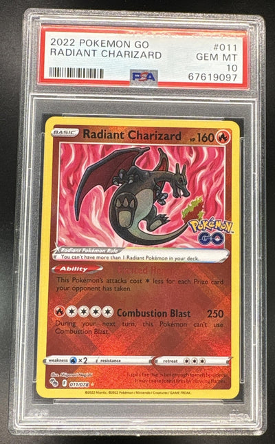 2022 Pokemon Go Radiant Charizard #011 PSA 10