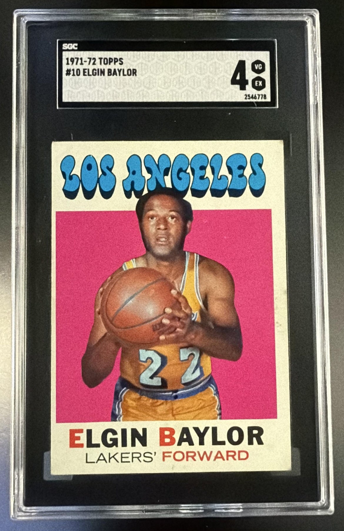 1971 Topps #10 Elgin Baylor SGC 4