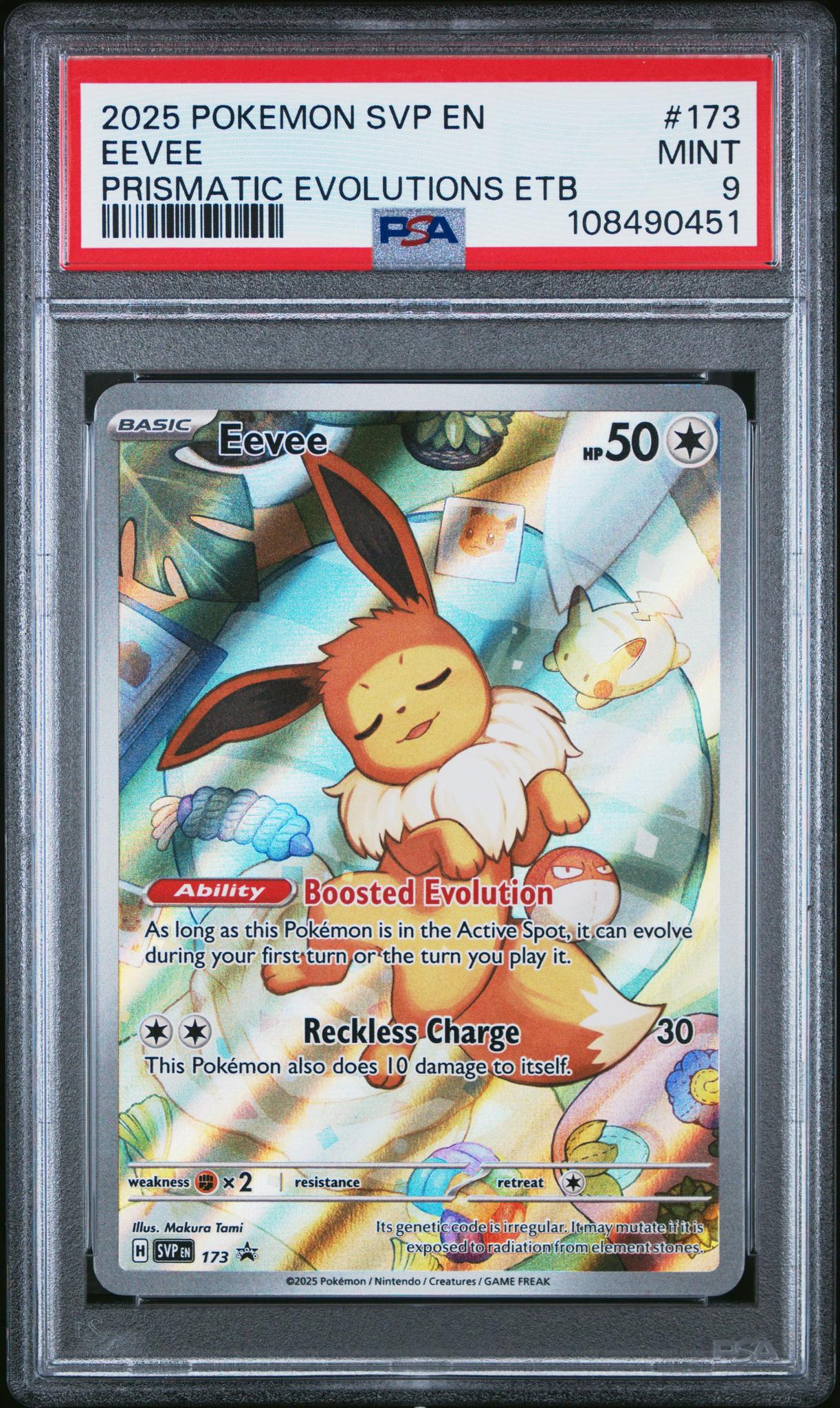 2025 Pokémon SVP Promo Eevee #SVP173 Holo PSA 9