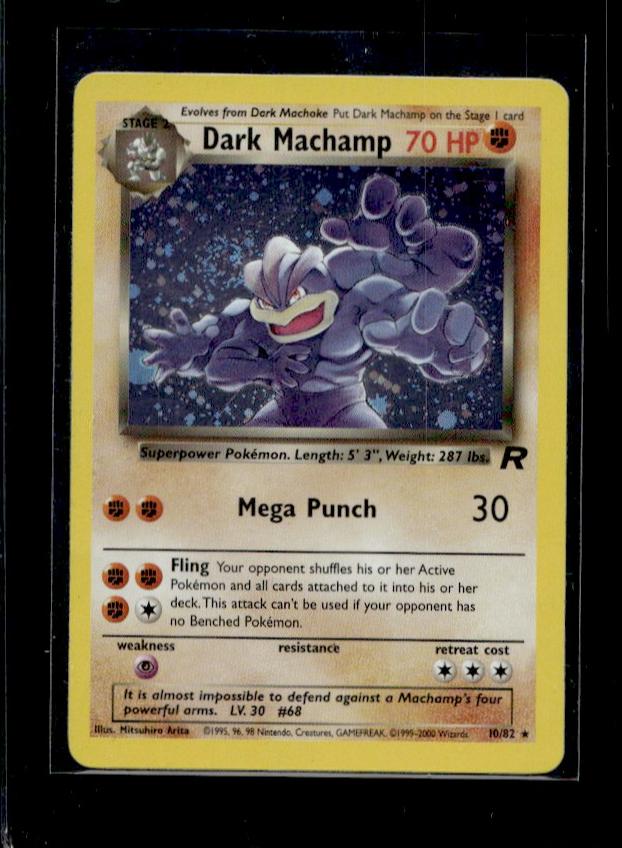 2000 Nintendo Pokemon 10/82 Dark Machamp Team Rocket
