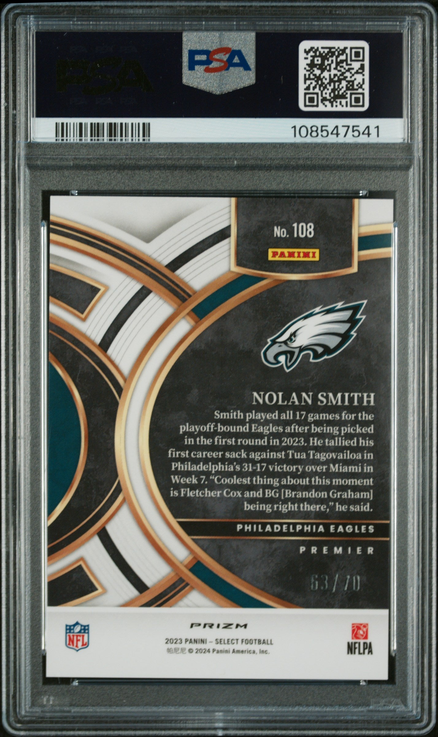 2023 Panini Prizm Premier League #159 Harrison Reed White Sparkle PSA 9