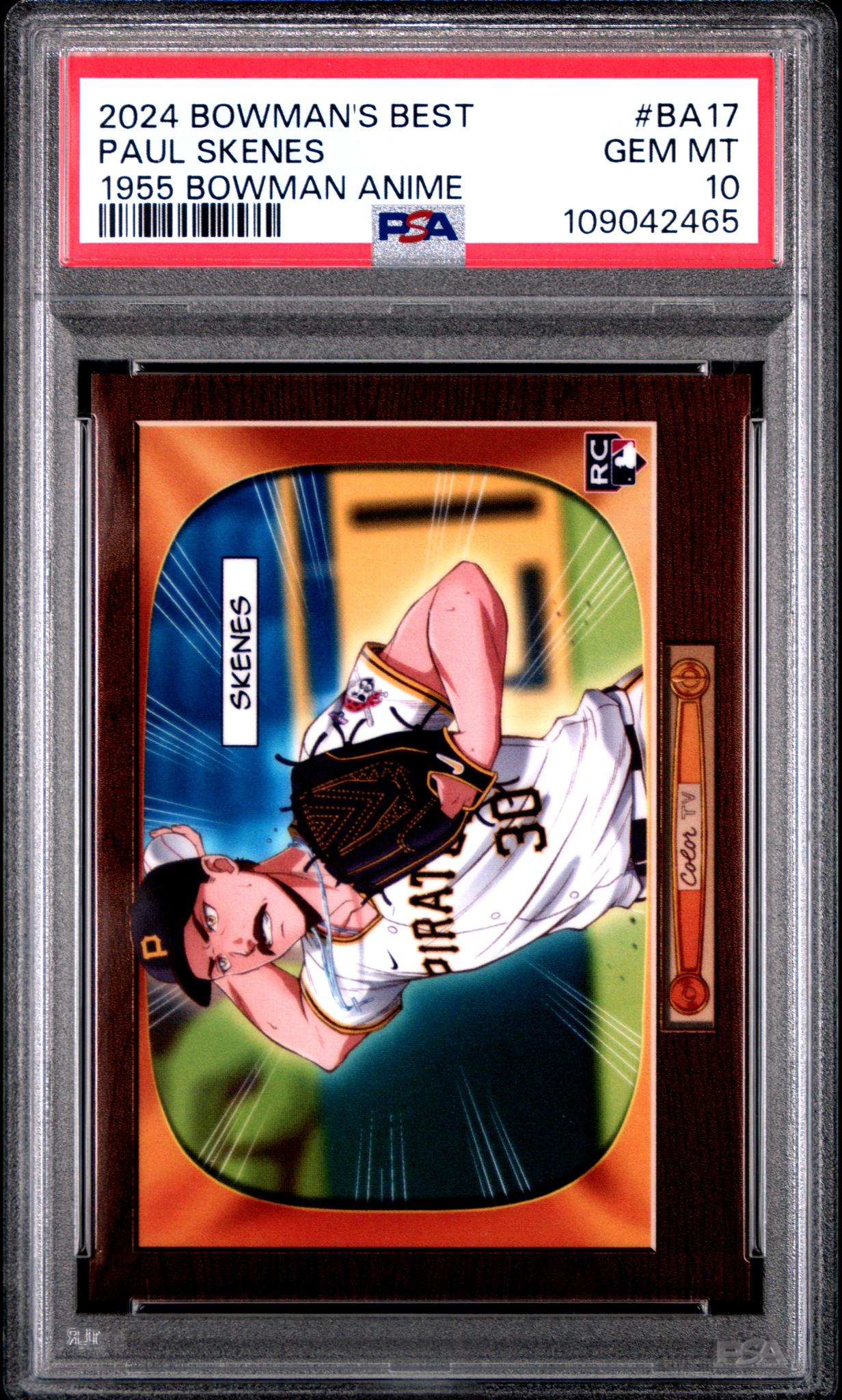 2024 Bowman’S Best '55 Anime Paul Skenes #BA17 PSA 10