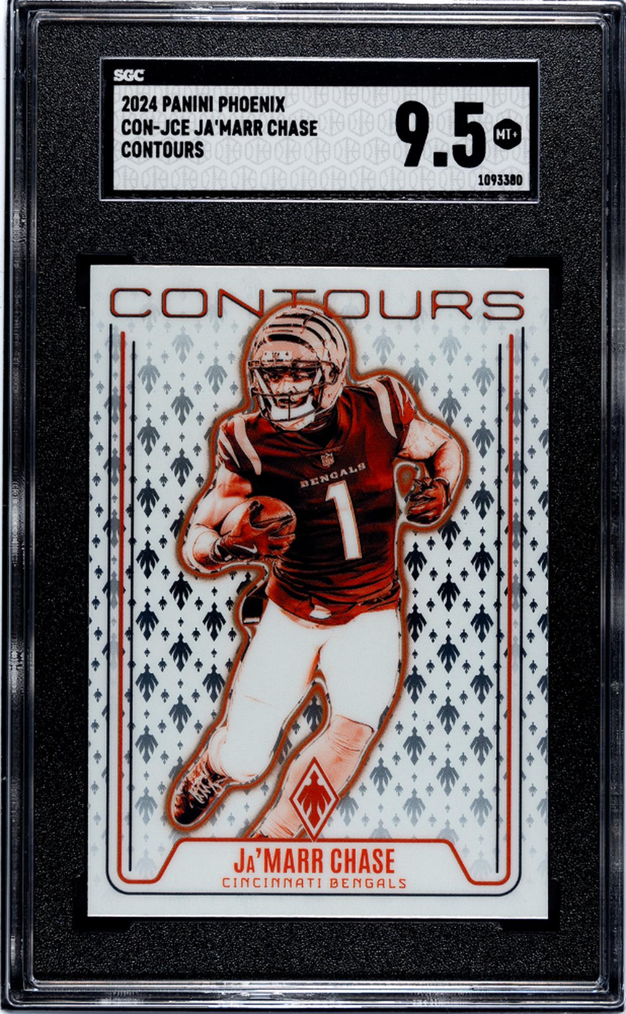 2024 Panini Phoenix #CON-JCE Ja'Marr Chase Contours SGC 9.5