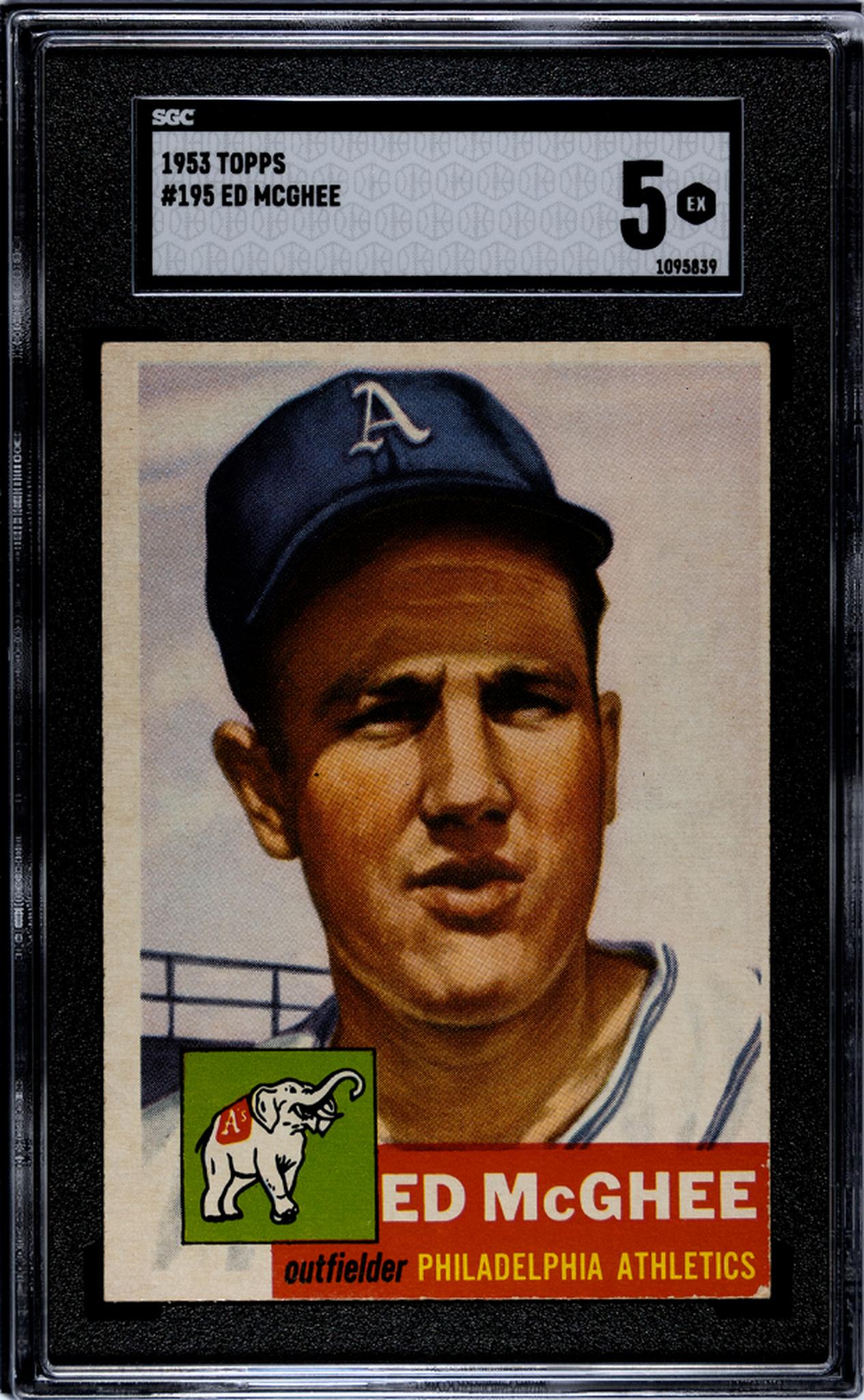 1953 Topps Ed McGhee #195 SGC 5