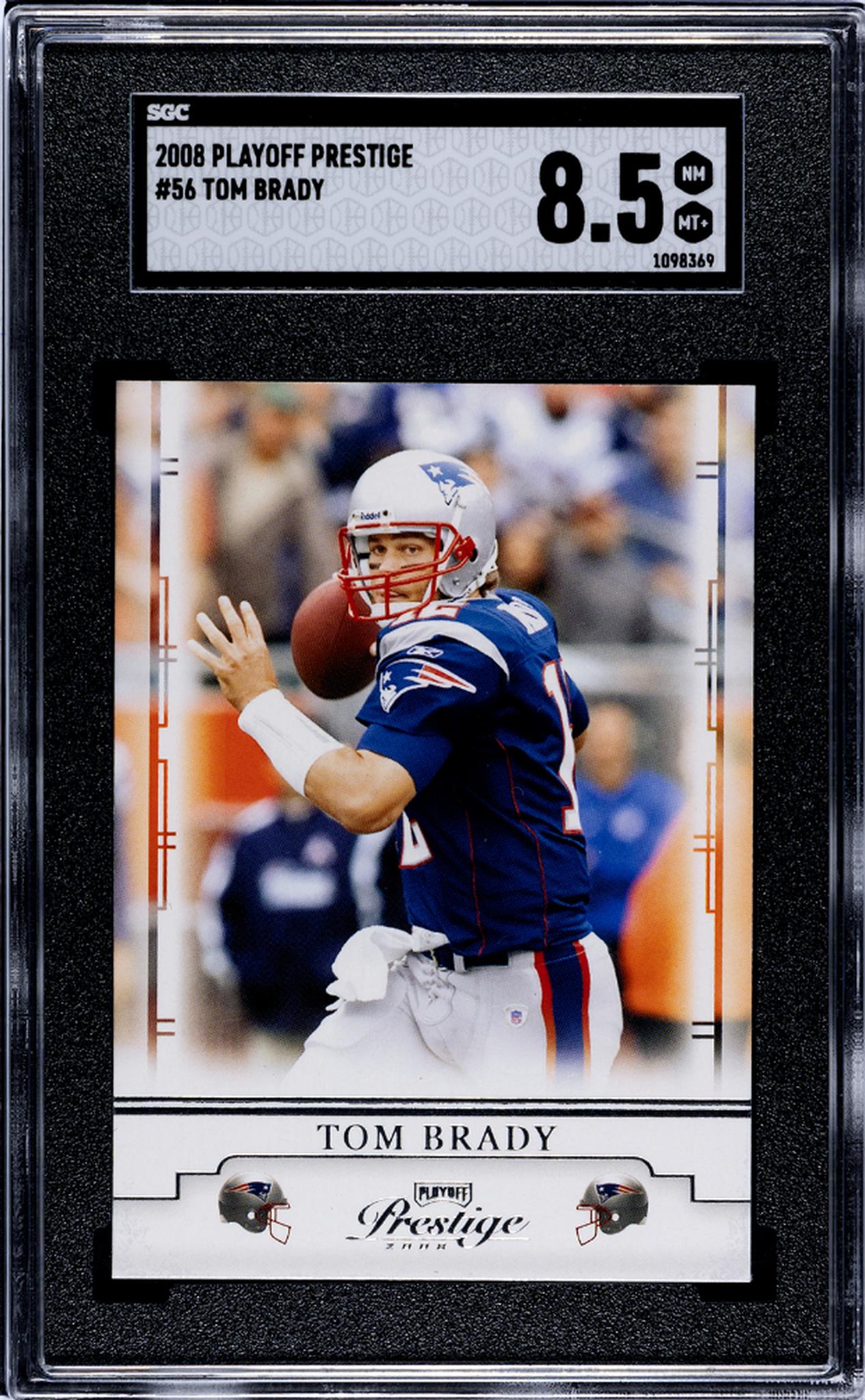 2008 Playoff Prestige Tom Brady #56 SGC 8.5