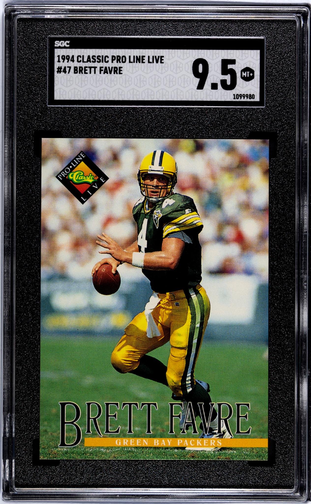 1994 Classic Pro Line Live Brett Favre #47 SGC 9.5