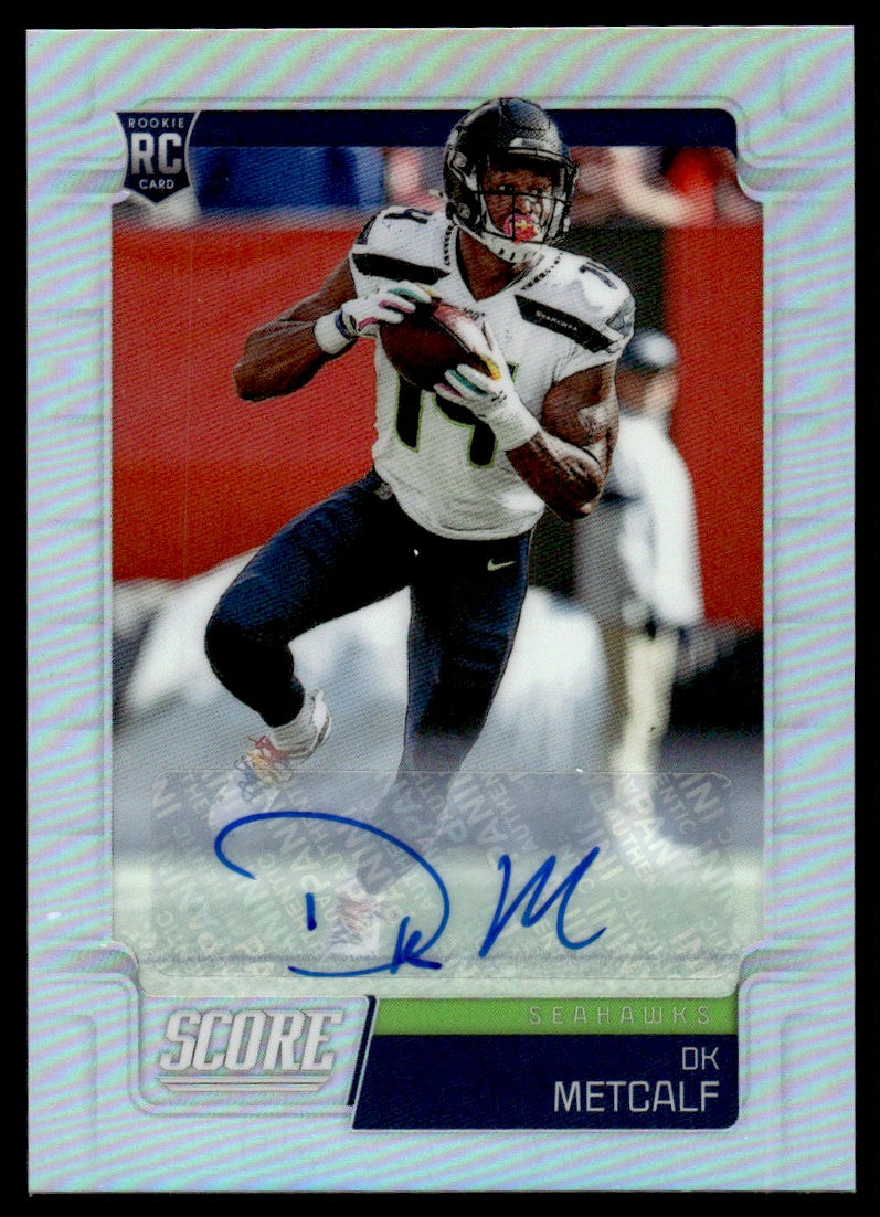 2019 Panini Chronicles Score #453 DK Metcalf Rookie /75 Auto Seahawks